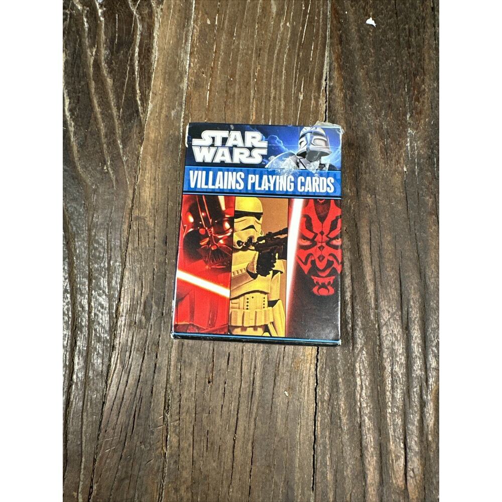Star Wars Villains Themed Collectors Edition Deck Of Playing Cards Open Box